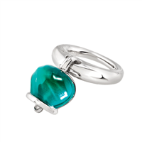 Ring Chantecler Woman Et Voilà Campanelle in Silver Diamante 44302